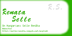 renata selle business card